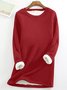 Crew Neck Regular Fit Plain Women's Sweatshirt