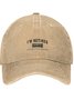 I Am Retired Funny Text Letters Adjustable Hat