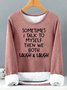 Women's Funny Casual Crew Neck Sweatshirt