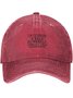 Of Course I Talk To Myself Funny Text Letters Adjustable Hat