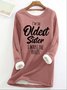 Women's Oldest Sister Funny Casual Crew Neck Sweatshirt