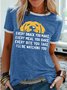 Women's Every Snack You Make I Will Be Watching You Funny Dog Graphic Print Casual Cotton-Blend Dog Crew Neck T-Shirt