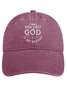 Men's God Father Letters Adjustable Denim Hat