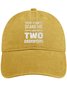 Men's /Women's You Can't Scare Me I Have Two Daughters Graphic Printing Regular Fit Adjustable Denim Hat