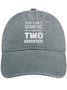 Men's /Women's You Can't Scare Me I Have Two Daughters Graphic Printing Regular Fit Adjustable Denim Hat