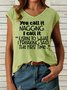 Women's Funny You Call It You Nail It Casual Tank Top