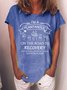 Women's I Am A Plantaholic On The Road To Recovery  Just Kidding I Am On My Way To Get More Plants Funny Graphic Printing Casual Loose Cotton-Blend Crew Neck T-Shirt