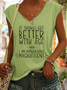 Women’s Funny Word If Things Get Better With Age  I'm Magnificent Simple Regular Fit Tank Top
