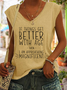Women’s Funny Word If Things Get Better With Age  I'm Magnificent Simple Regular Fit Tank Top