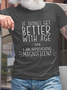 Men’s Funny Word If Things Get Better With Age  I'm Magnificent Casual Crew Neck Cotton Text Letters T-Shirt