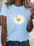 Women's Daisy You Are My Sunshine Special Lovely Dog Simple Loose T-Shirt