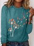 Women's Cat Dandelion Casual Cotton-Blend Shirt
