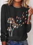 Women's Cat Dandelion Casual Cotton-Blend Shirt