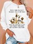 Women's Funny Dog Lover Casual Sweatshirt