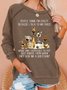 Women's Funny Dog Lover Casual Sweatshirt