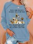 Women's Funny Dog Lover Casual Sweatshirt