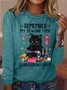 Women's Remember My Sewing Time Is For Everyone's Safety Humor Casual Shirt