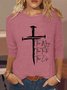 Women's Christian Cross Casual Shirt