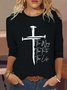 Women's Christian Cross Casual Shirt