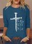 Women's Christian Cross Casual Shirt