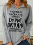 Women's I‘m Have A Staff Meeting Hilarious Shawl Collar Casual Sweatshirt