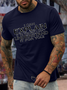 Men's I can explain but I can't understand for you Cotton-Blend Casual Loose Text Letters T-Shirt