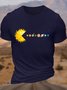 Men's Cotton Solar System Funny Planet Crew Neck T-Shirt