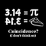 Men's Cute Pi Day Crew Neck Cotton Casual T-Shirt