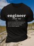 Men’s Casual The definition of engineer Crew Neck T-Shirt