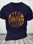 Sarcastic Whiskey Whiskey Lovers Text Letters Casual Cotton Crew Neck T-Shirt
