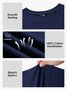 Cotton My Time In Uniform Is Over But Being A Veteran Never Ends Casual Loose Text Letters T-Shirt