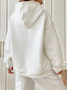Christmas Grandma Claus Snowflake Casual Santa Claus Loose Hoodie