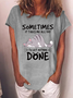 Funny Cat Some Times It Takes Me All Day To get Nothing Done Cotton-Blend T-Shirt