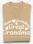 Mom grandmother great  grandmother I just keep getting better Grandma T-Shirt