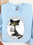 I can hear you but I'm listening, cat and coffee Sweatshirt