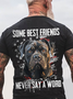 Some Best Friends Never Say A Word CANE CORSO Cotton T-shirt