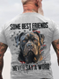 Some Best Friends Never Say A Word CANE CORSO Cotton T-shirt