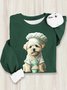Loose Casual Dog Sweatshirt
