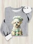 Loose Casual Dog Sweatshirt