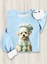Loose Casual Dog Sweatshirt