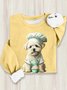 Loose Casual Dog Sweatshirt