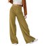 Women's  H-Line Straight Pants Daily Going Out Pants Black Casual Buckle Plain Spring/Fall Pants