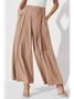 Women's  H-Line Straight Pants Daily Going Out Pants Black Casual Knot Front Plain Spring/Fall Pants