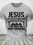 Jesus It’S Better To Know Him Before You Meet Him Stop Drop And Roll Doesn’T Work In Hell Cotton T-Shirt