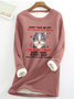 Don't Piss Me Offi'm A Grumpy Old Casual Fluff Fleece Fabric Sweatshirt