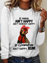 If Mama Aint Happy Aint Nobody Happy Funny Casual Long Sleeve Shirt