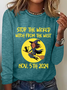 Stop The Wicked From The West Casual Long Sleeve Shirt