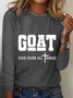 Goat God Over All Things Casual Long Sleeve Shirt