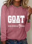 Goat God Over All Things Casual Long Sleeve Shirt