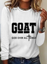 Goat God Over All Things Casual Long Sleeve Shirt